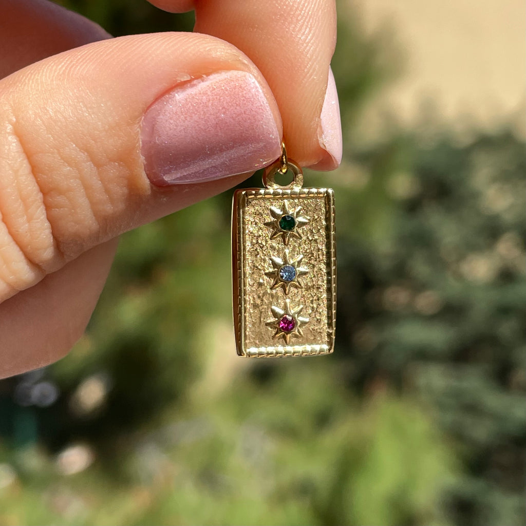 Charm tre stelle colorate