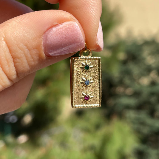Charm tre stelle colorate