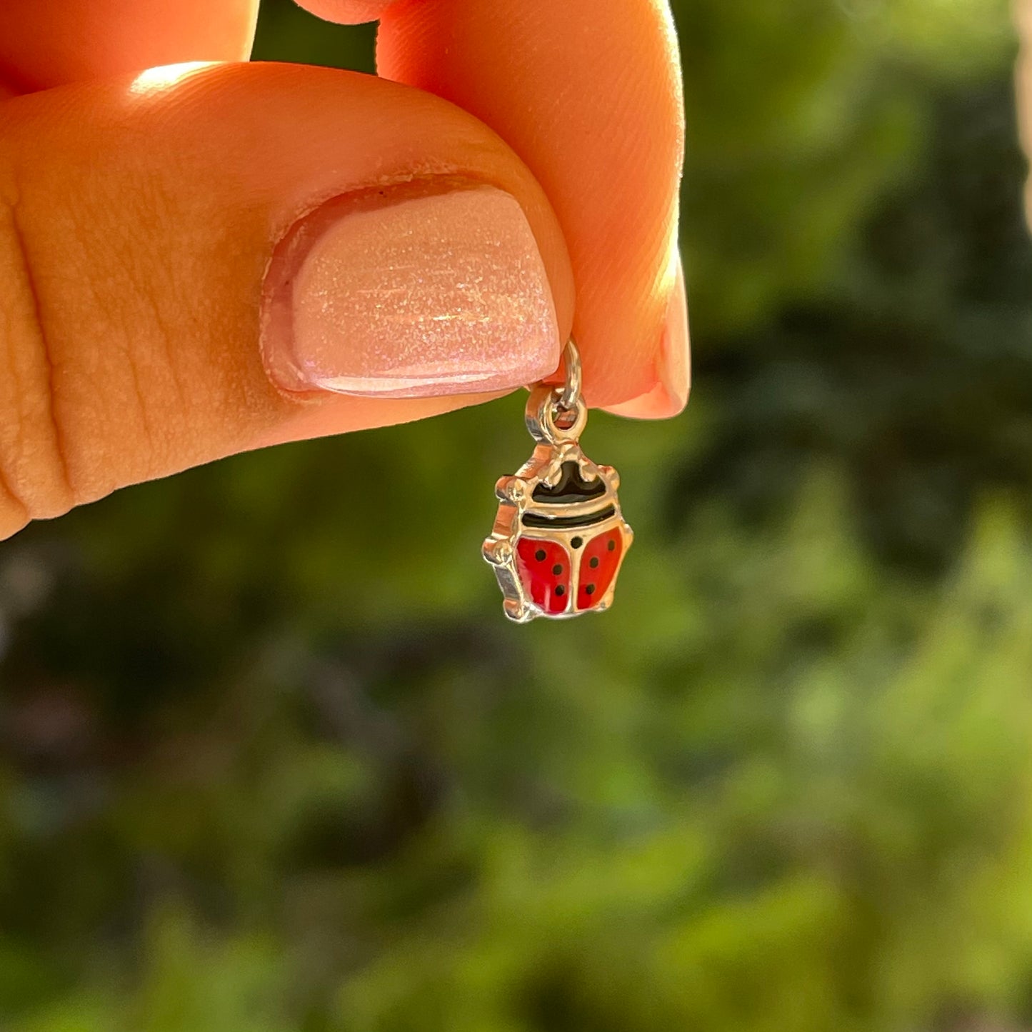 Charm coccinella in 2 colori