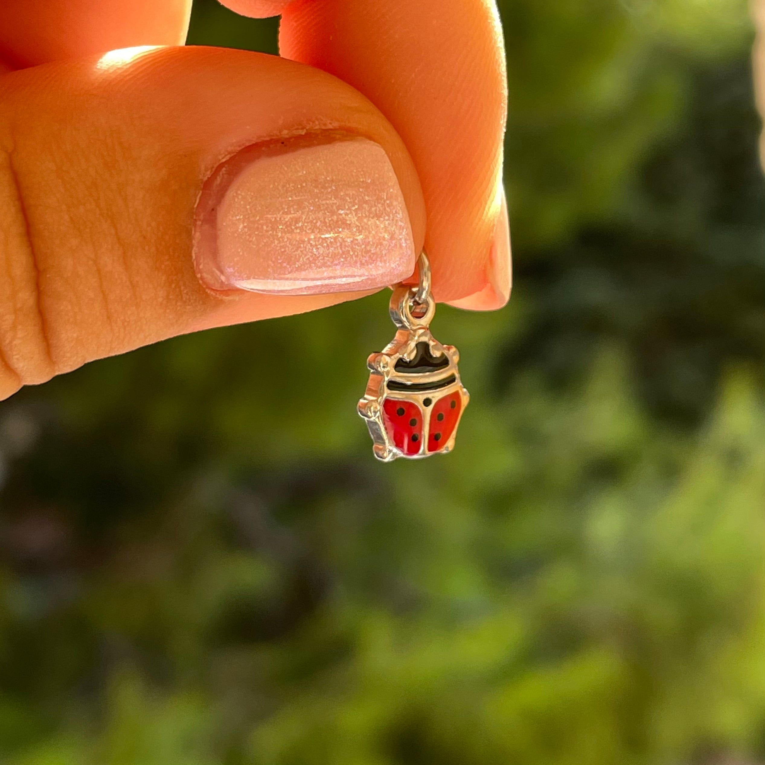 Charm coccinella in 2 colori
