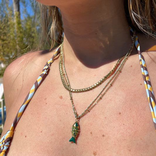 Collana pesce tropicale in 4 colori