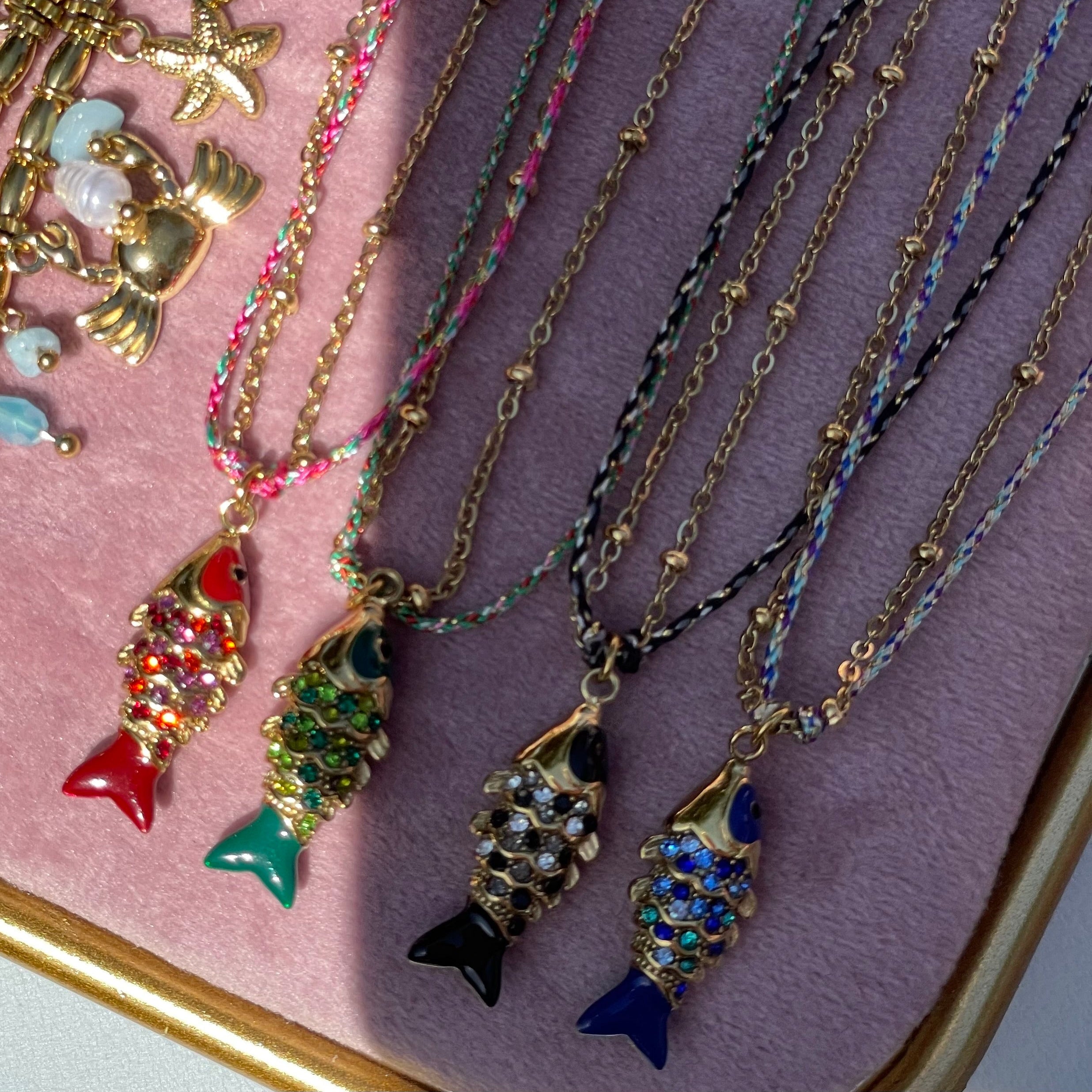 Collana pesce tropicale in 4 colori