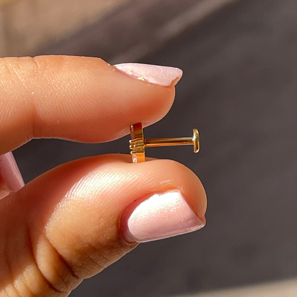 Piercing fiore di loto piccolo in 2 colori