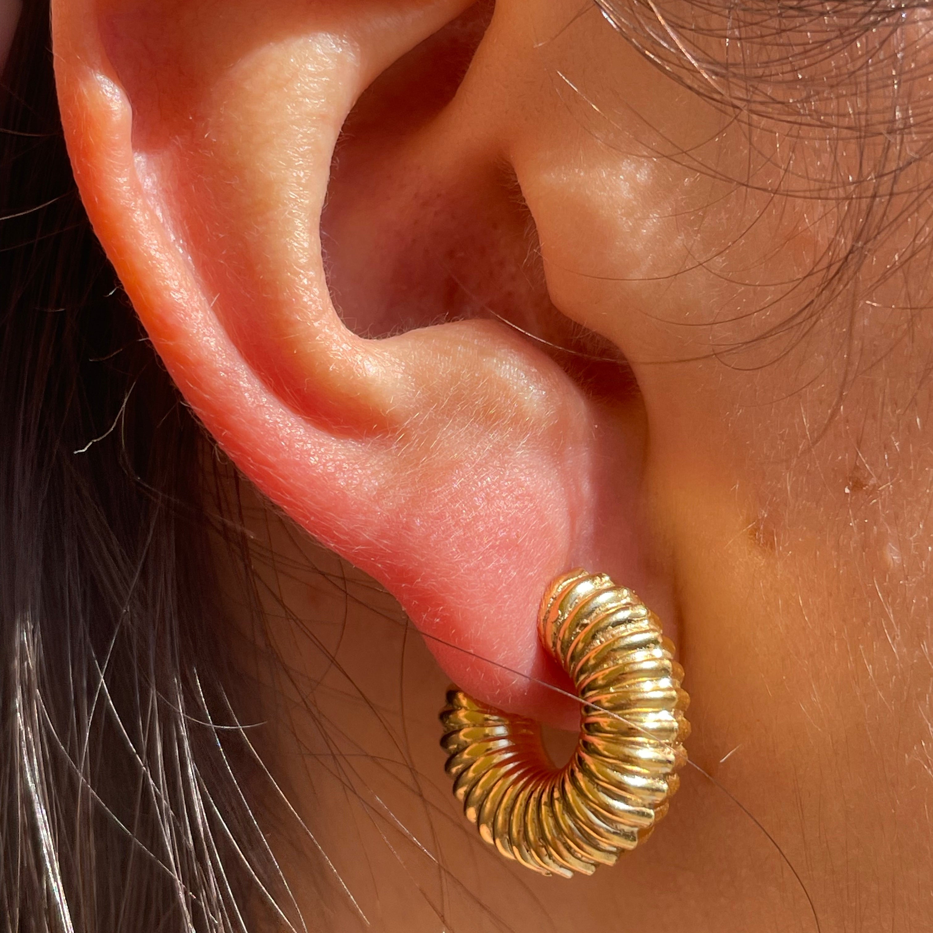 Orecchini Linee in 2 colori