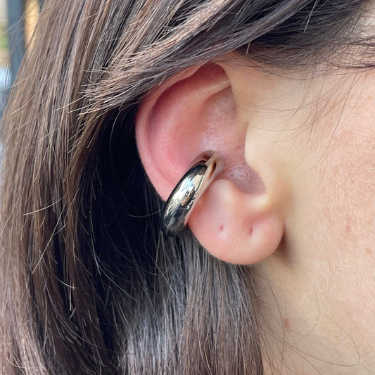 Ear cuff liscio medio in 2 colori