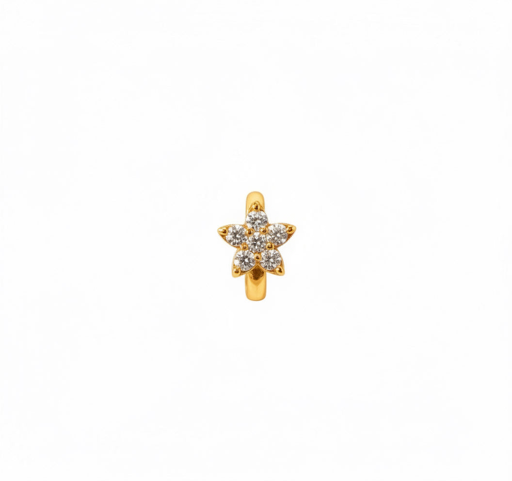 Orecchino fiorellino 2 colori