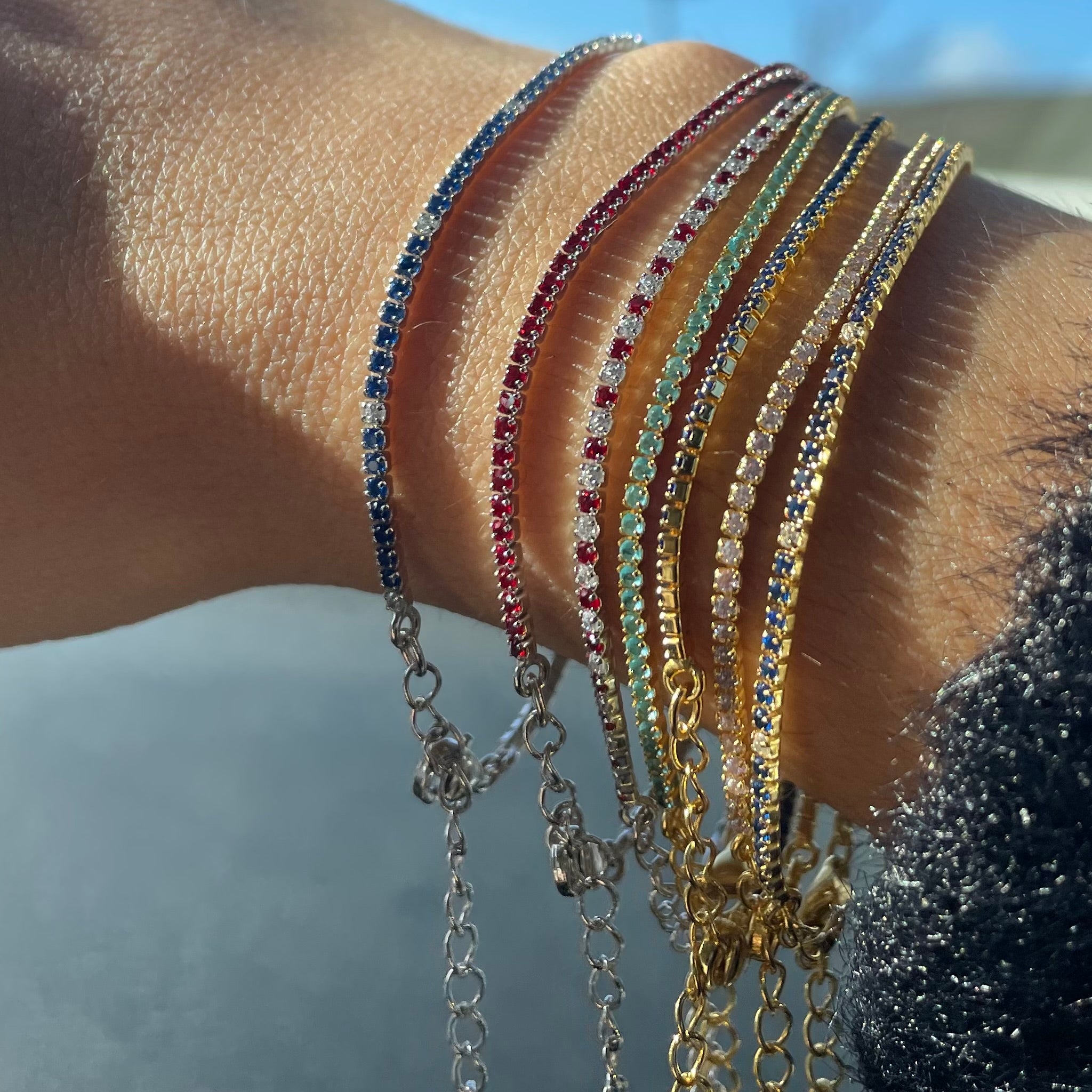 Bracciale tennis in 7 colori