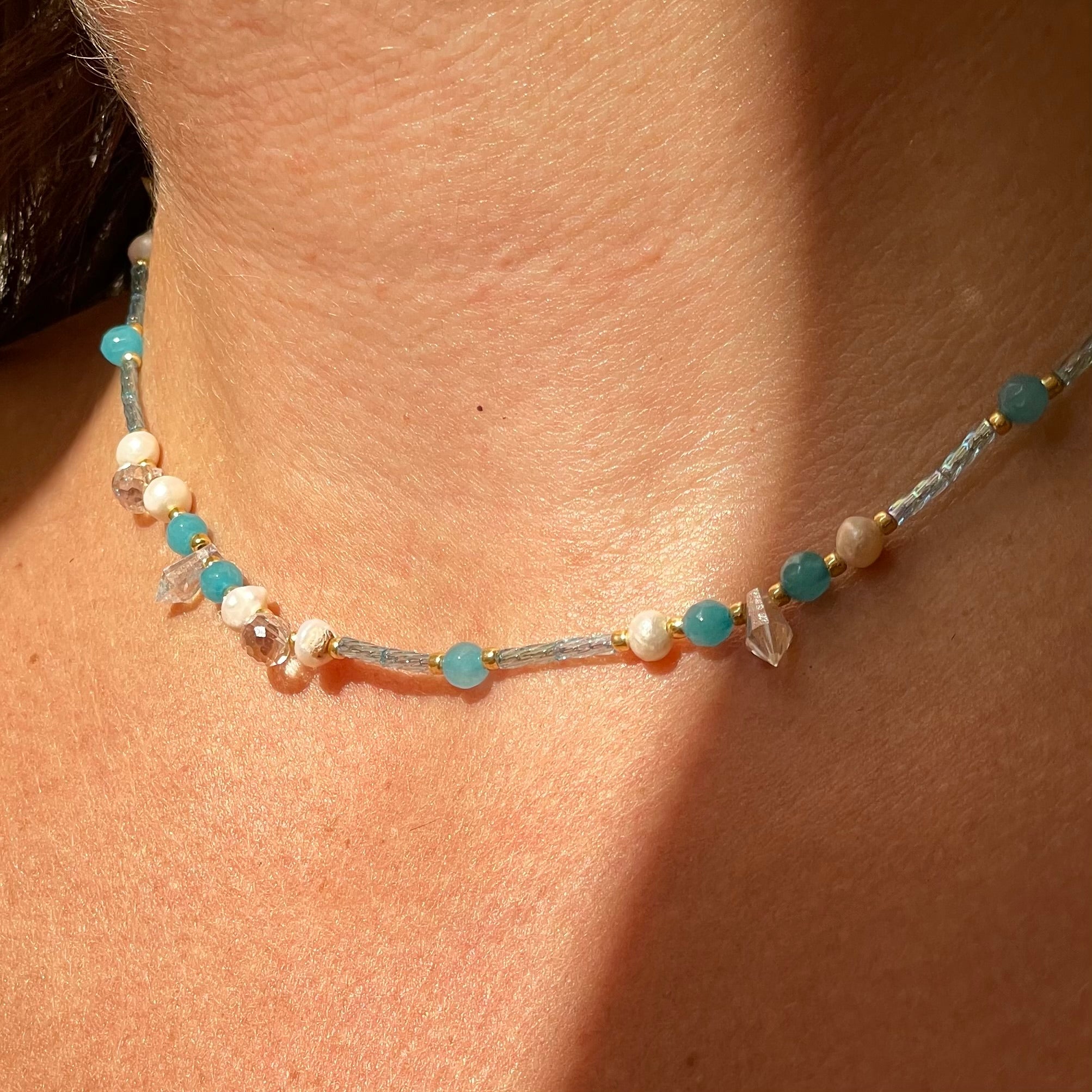 Collana Cristallina in 2 colori