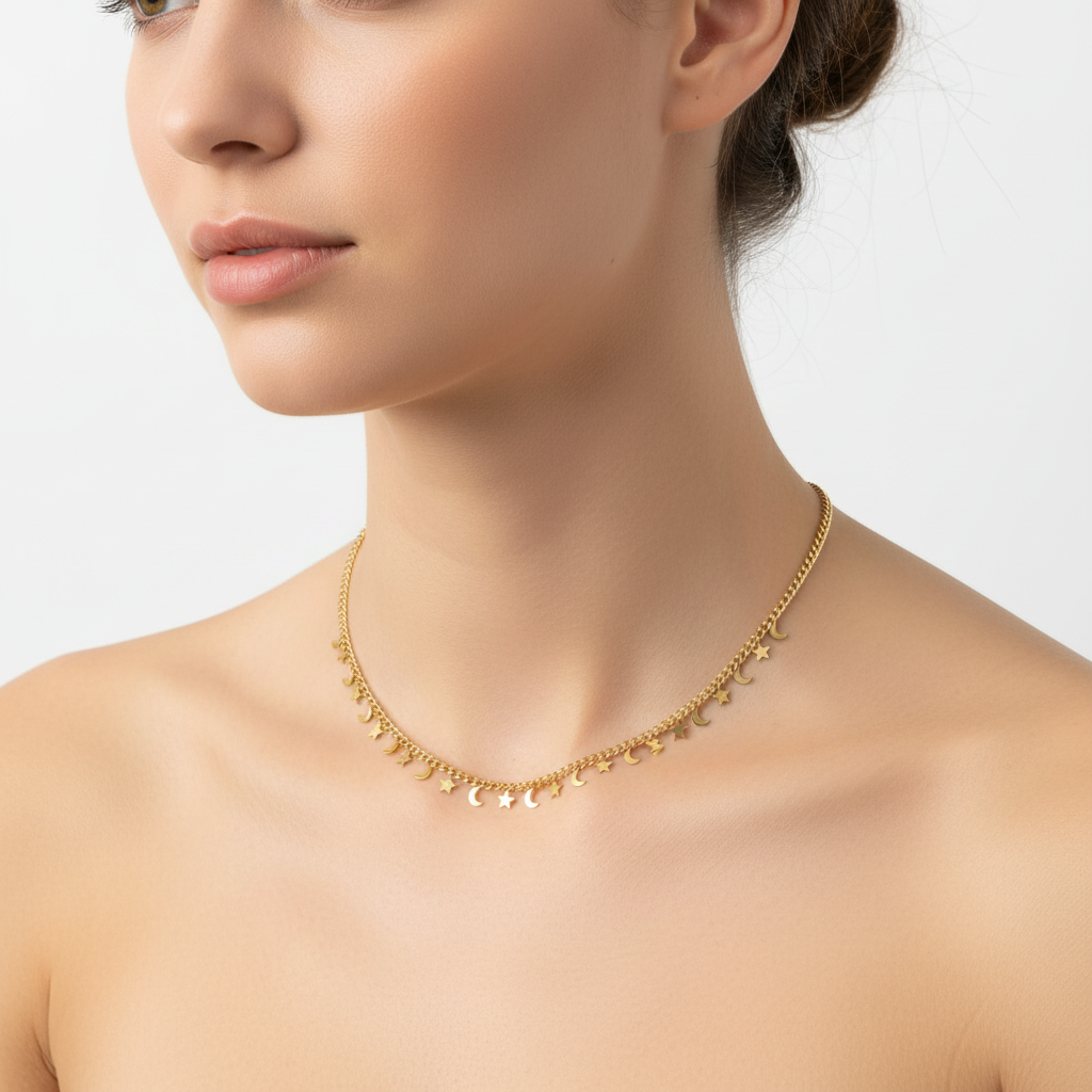 Collana costellazione in 2 colori