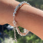Bracciale perline ovali in 2 colori