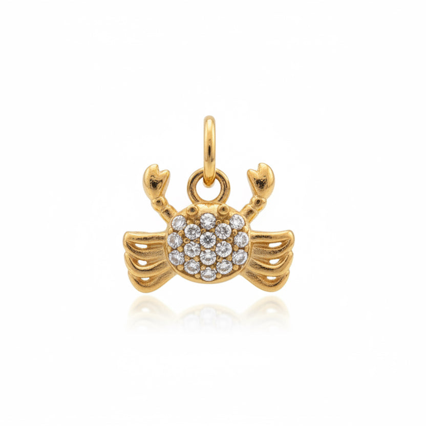 Charm granchio glitter
