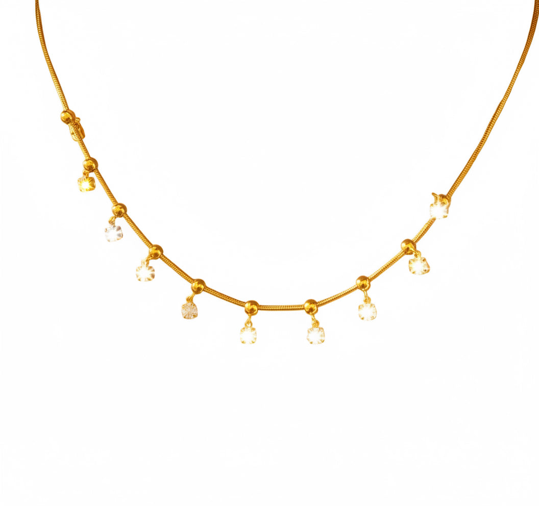 Collana quadratini di luce in 2 colori