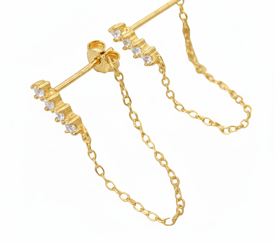 Orecchino cascata di luce in 2 colori