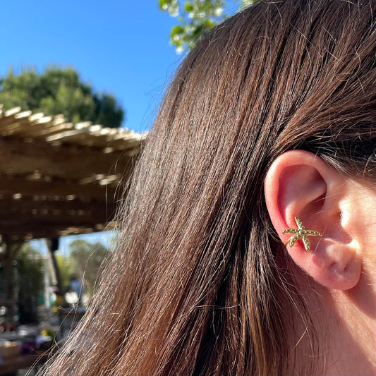 Ear cuff stella marina in 2 colori