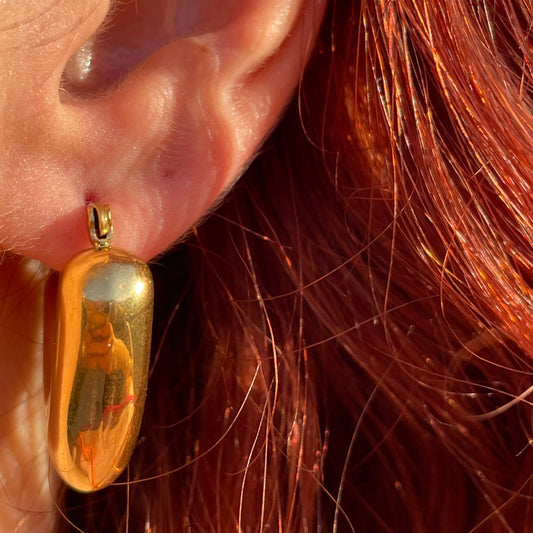 Orecchini bombati in 2 colori