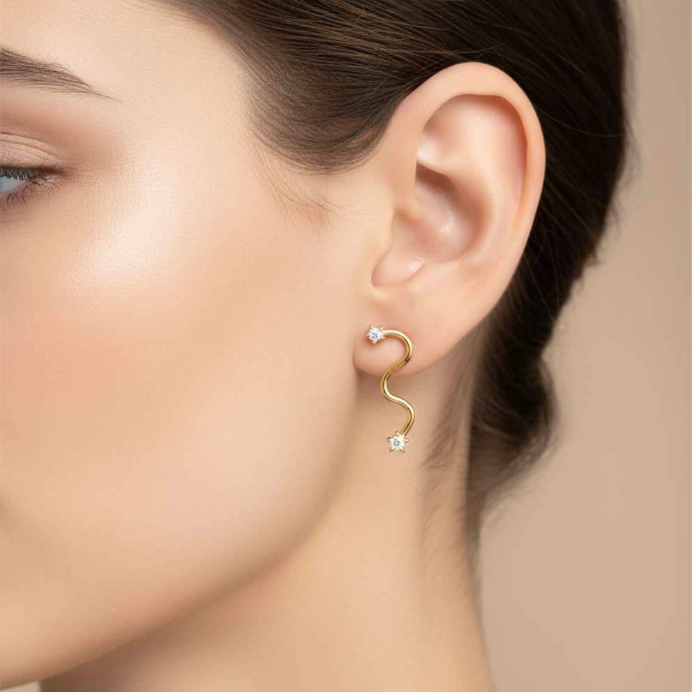 Orecchino stelle cadenti