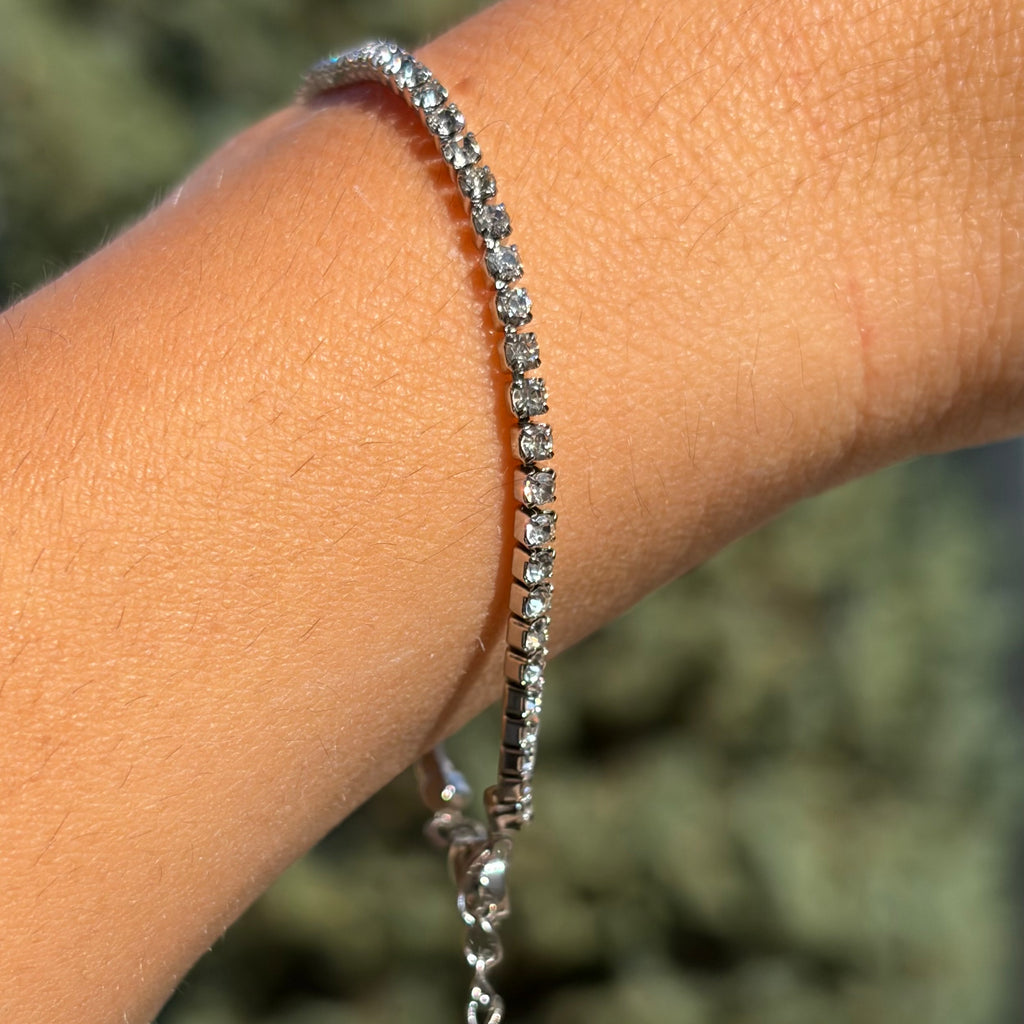 Bracciale tennis in 2 colori