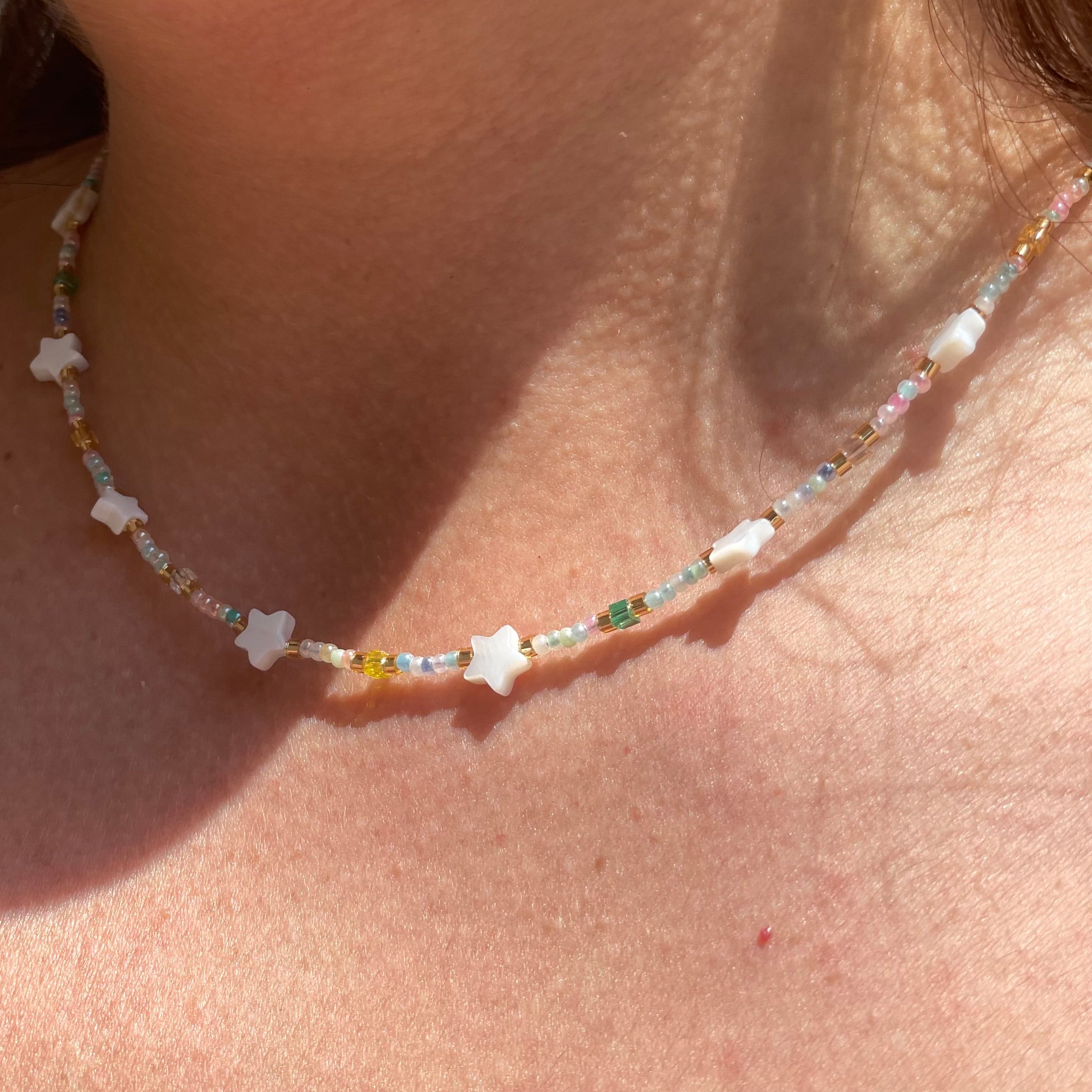 Collana Solea e stelle in 2 colori