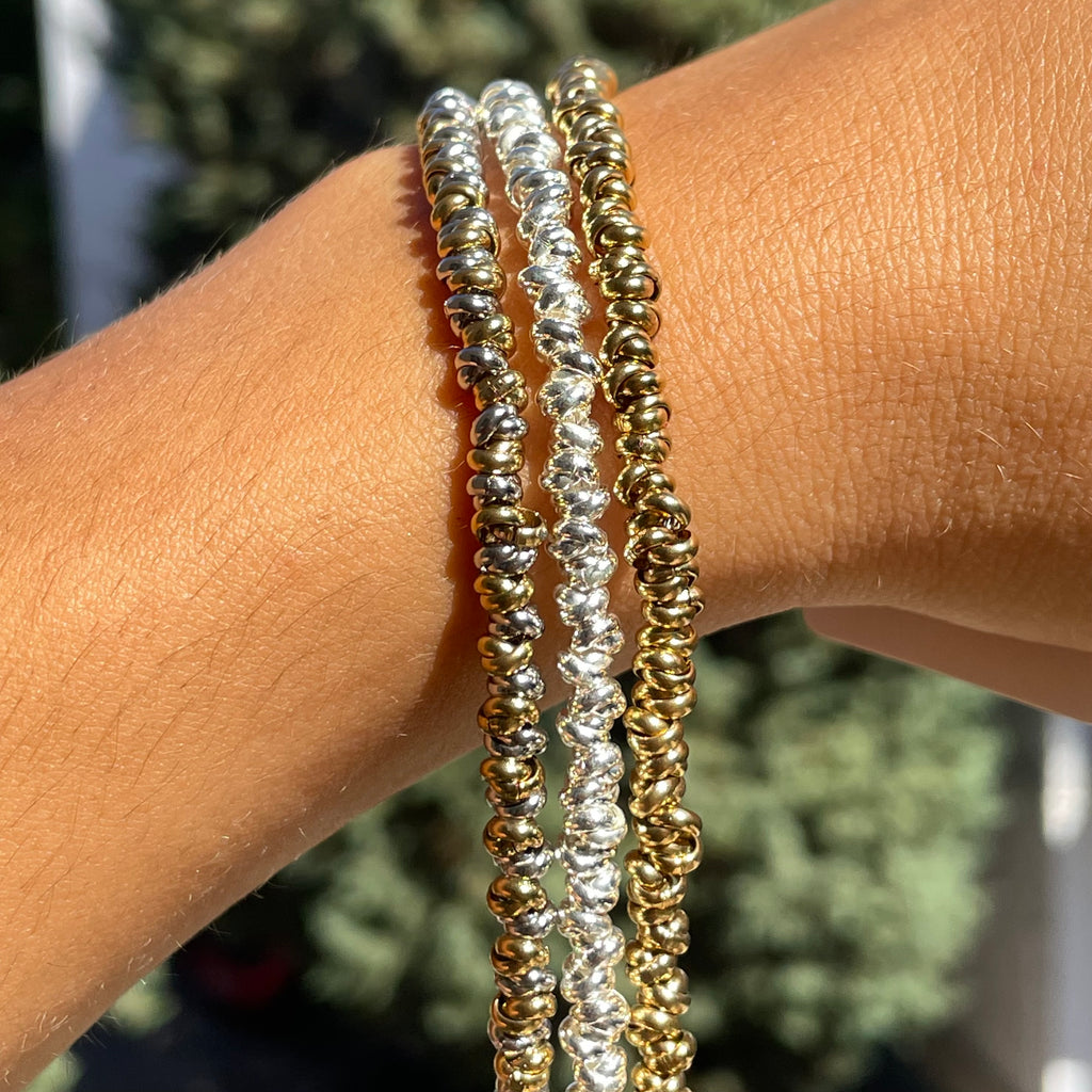 Bracciale dischetti in 3 colori
