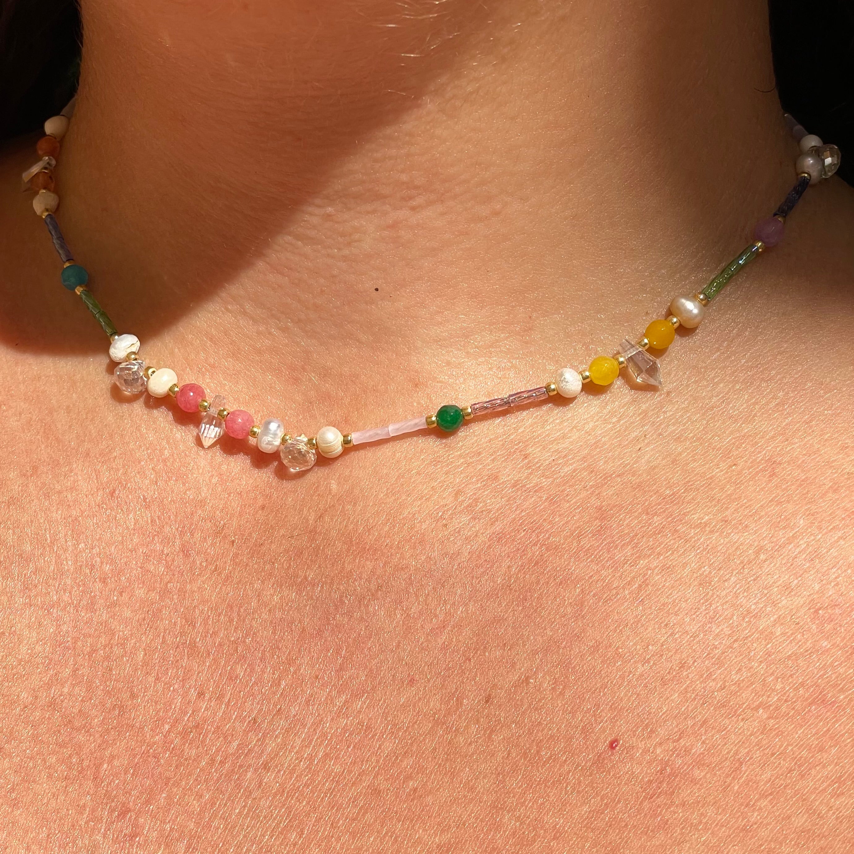 Collana Cristallina in 2 colori