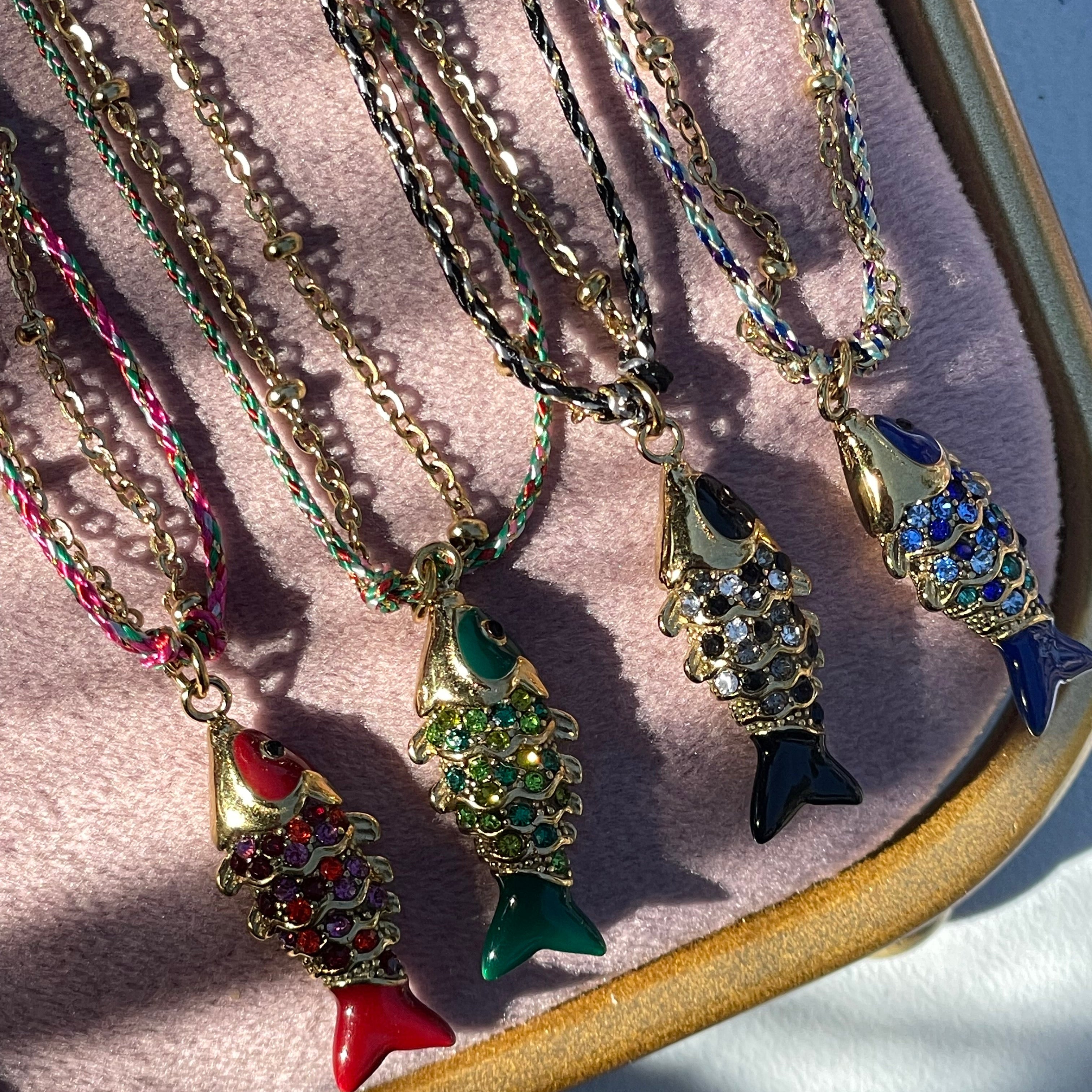 Collana pesce tropicale in 4 colori