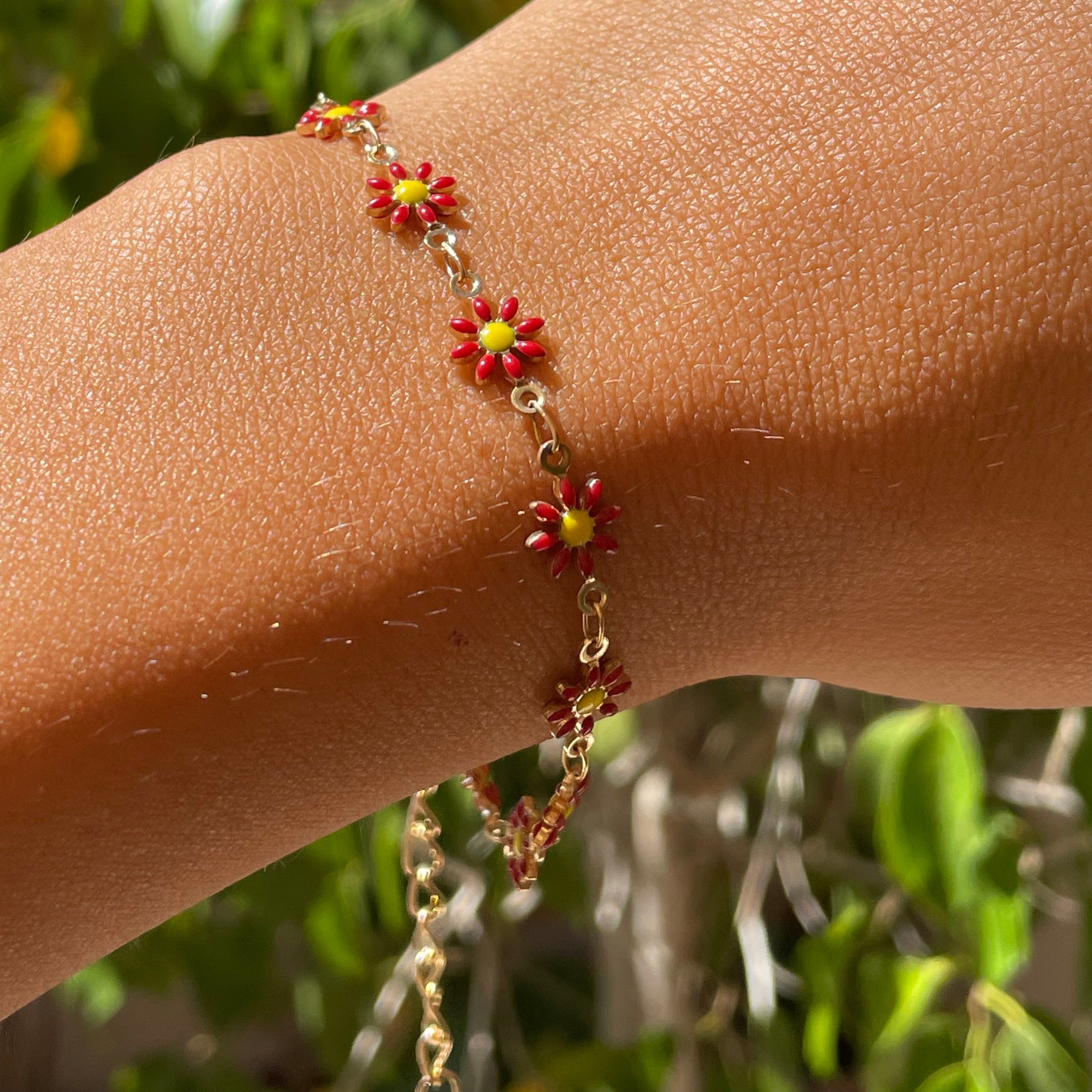 Bracciale fiorellina in 10 colori