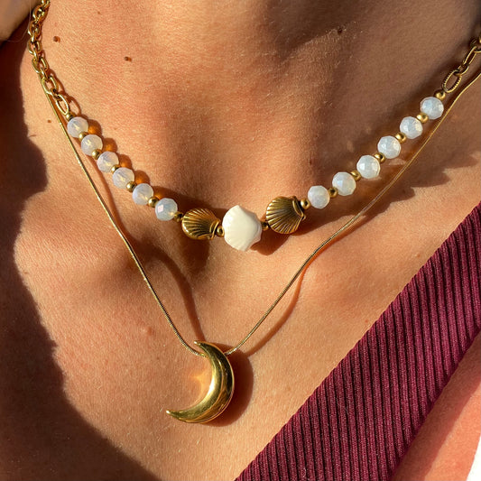 Collana luna in 2 colori