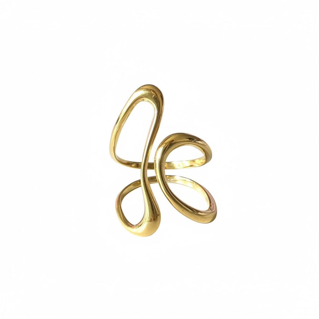 Anello onda in 2 colori