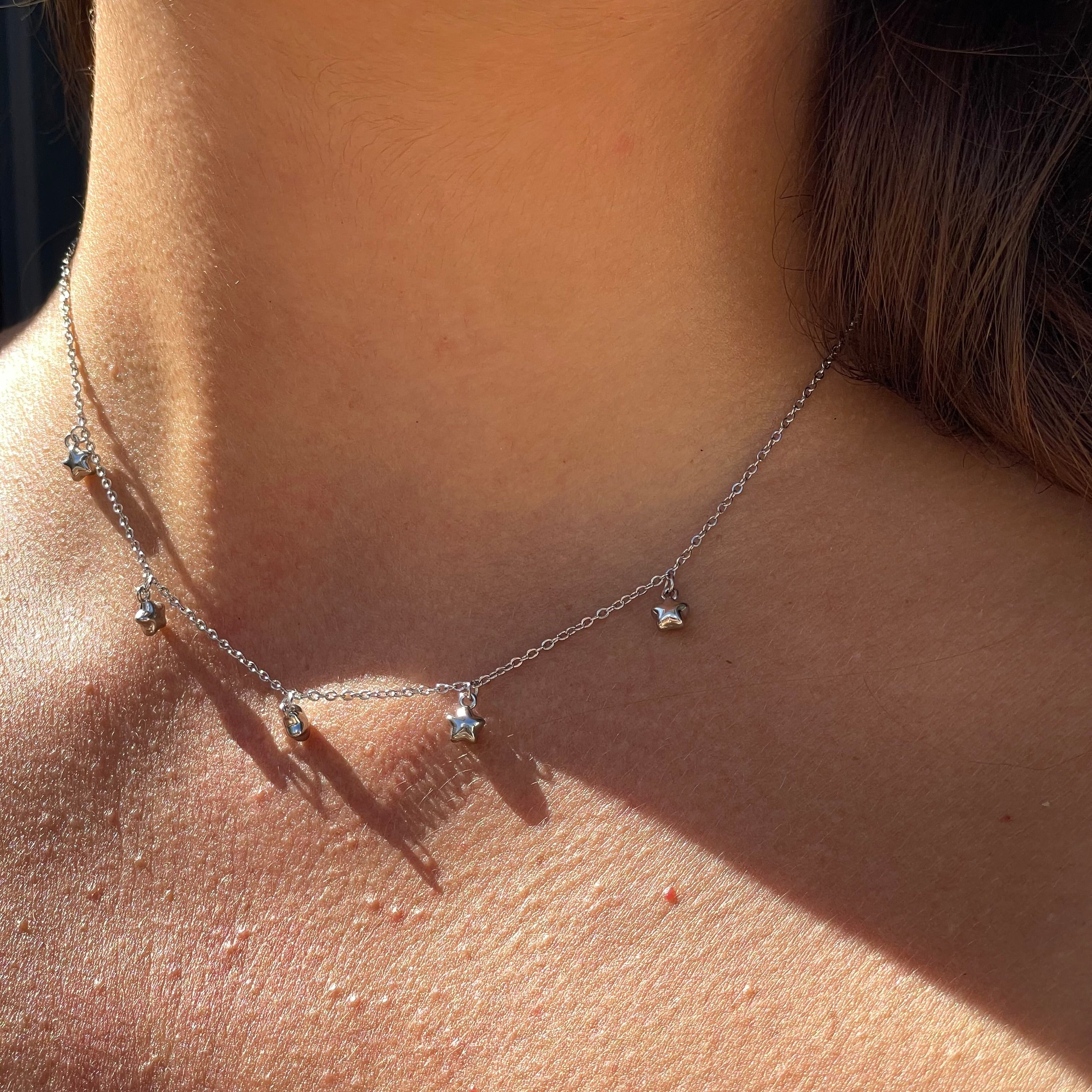 Collana polvere di stelle in 2 colori