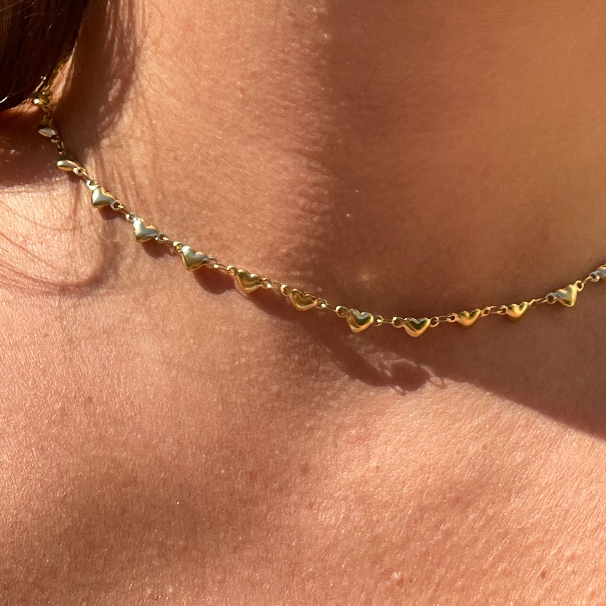 Collana cuori in 2 colori