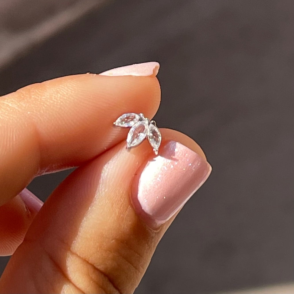 Piercing fiore di loto piccolo in 2 colori