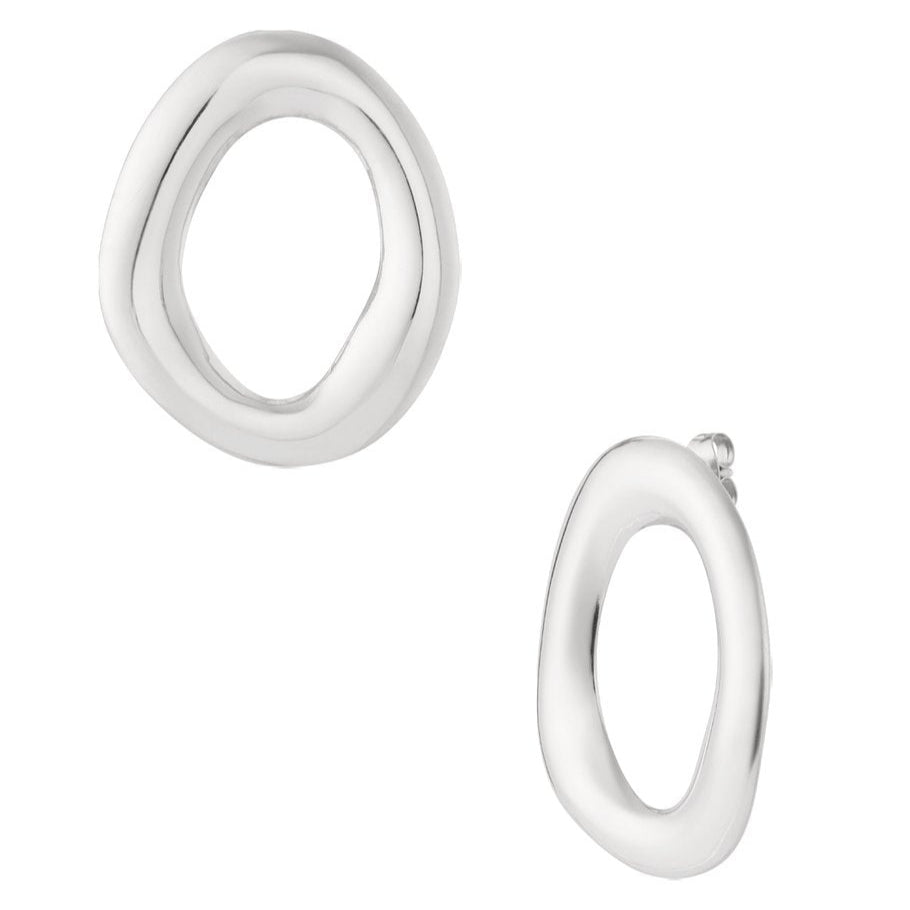 Orecchini circle grandi in 2 colori