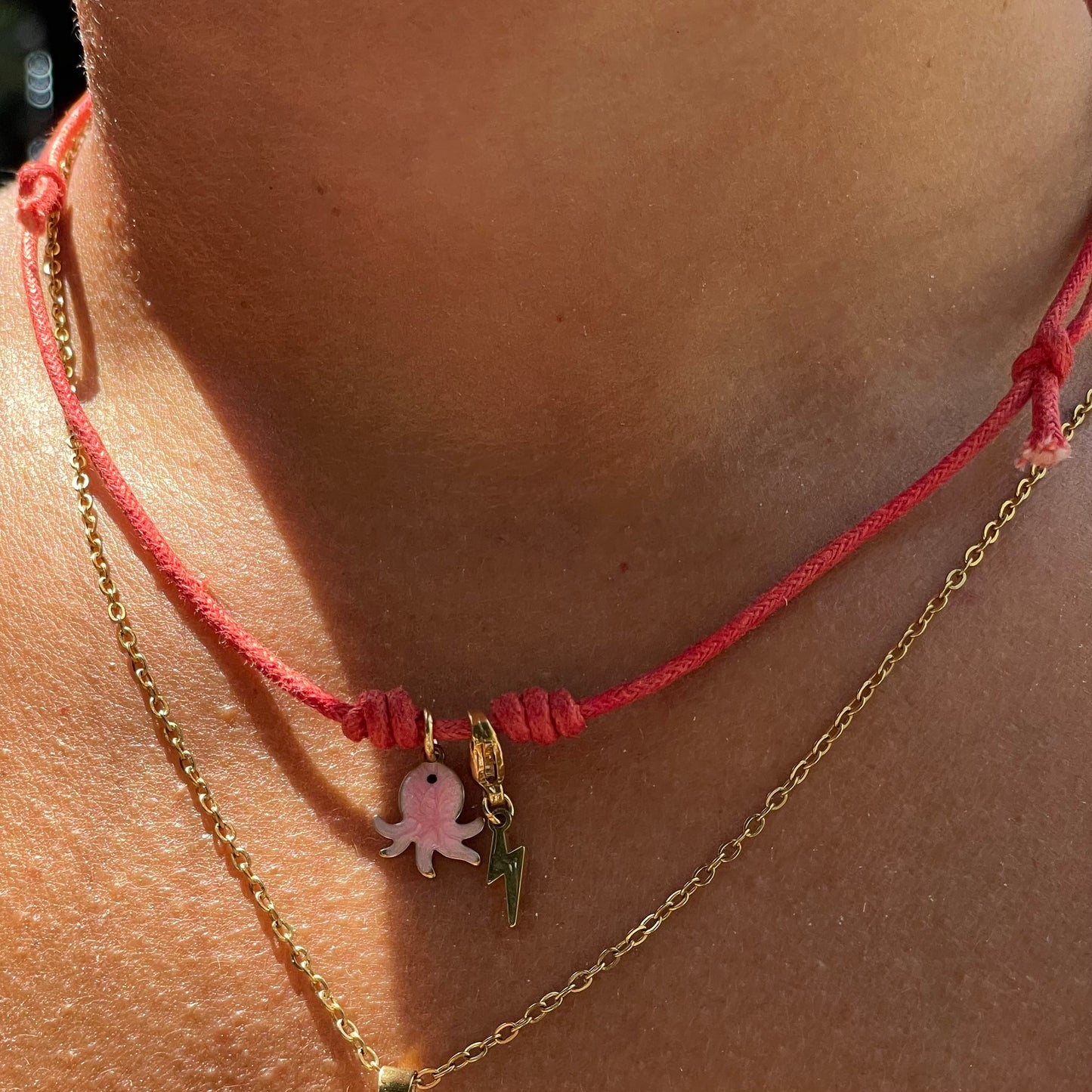 Charm Polpo rosa