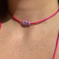 Collana con pesce a pois in 8 colori