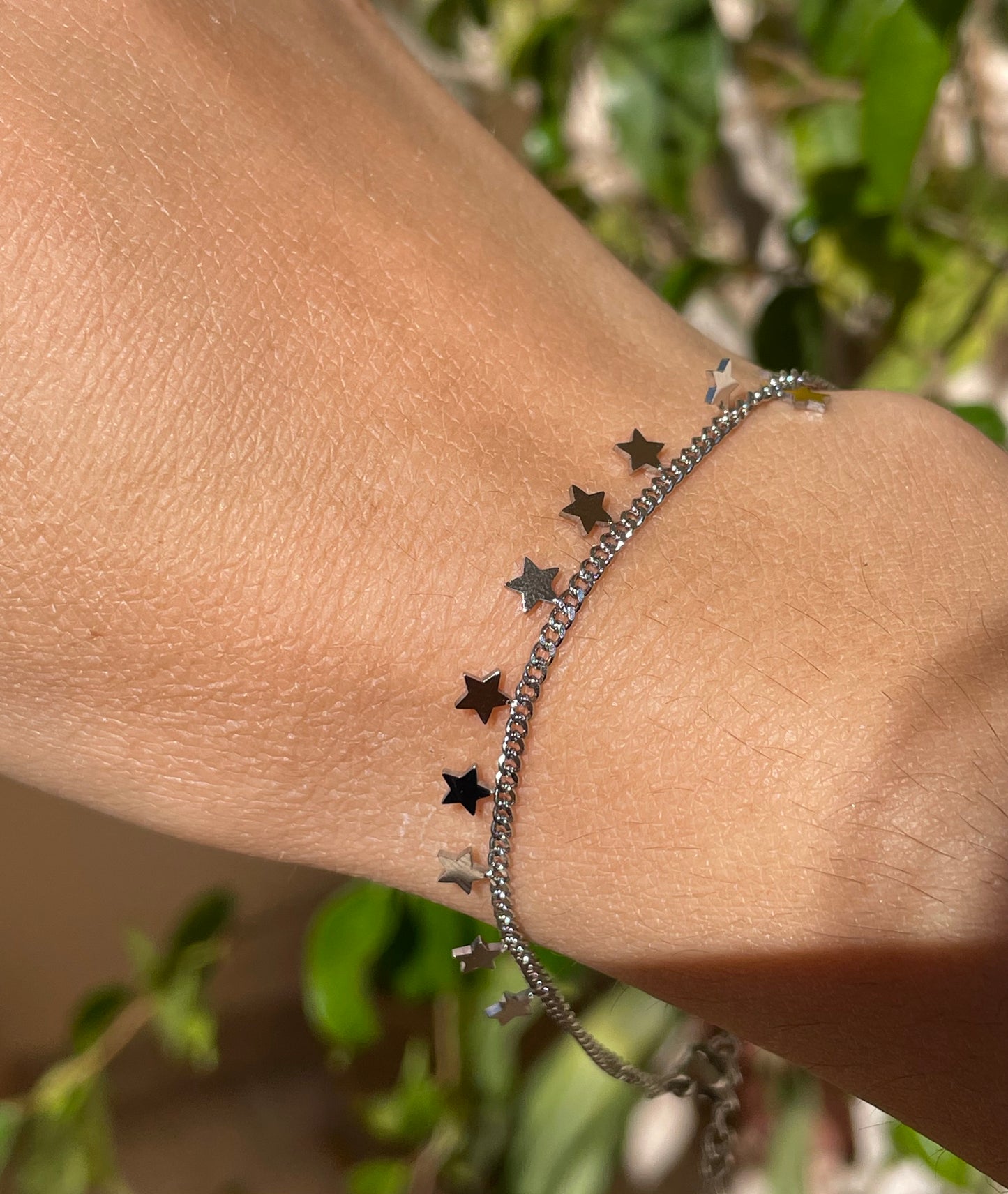 Bracciale con stelline in 2 colori