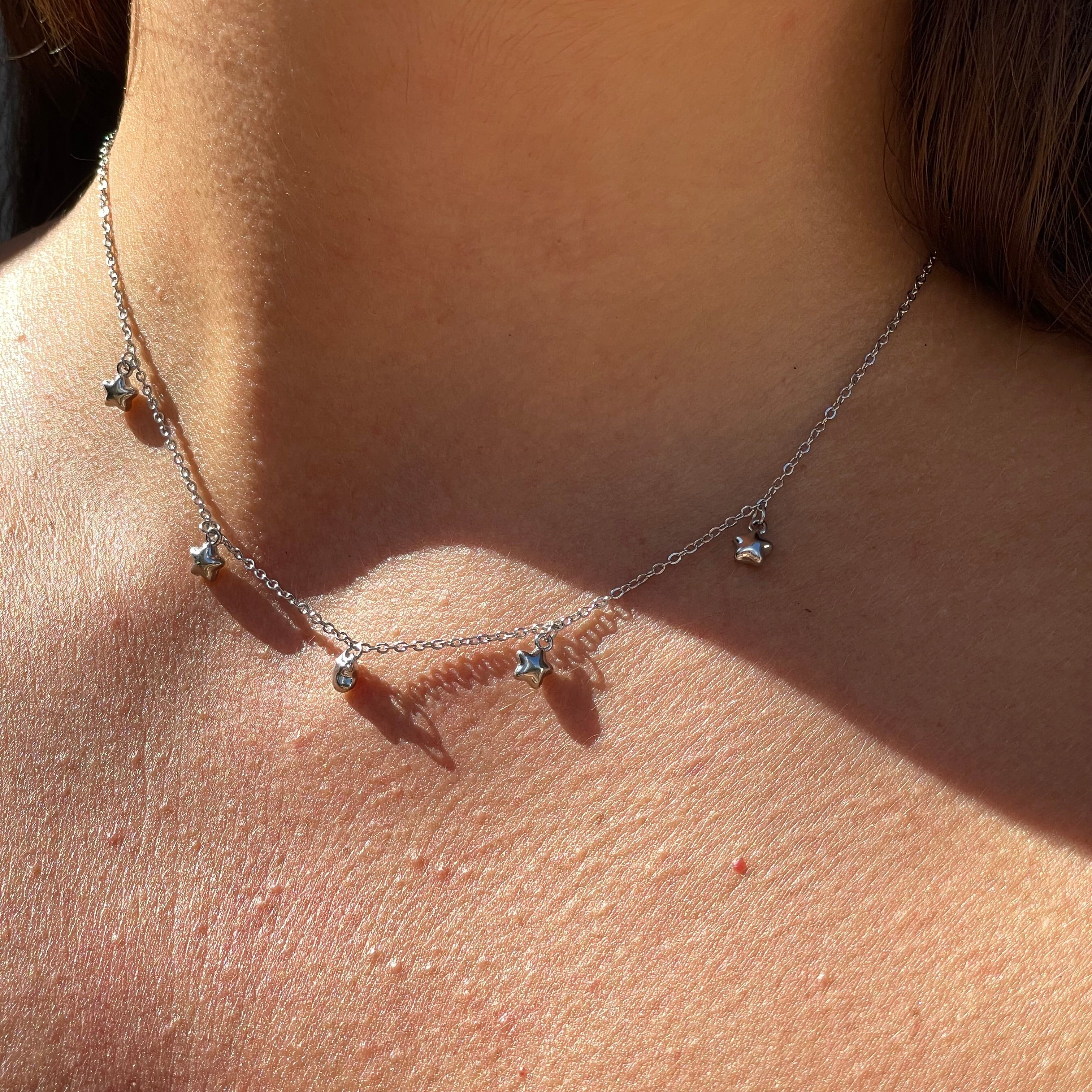 Collana polvere di stelle in 2 colori