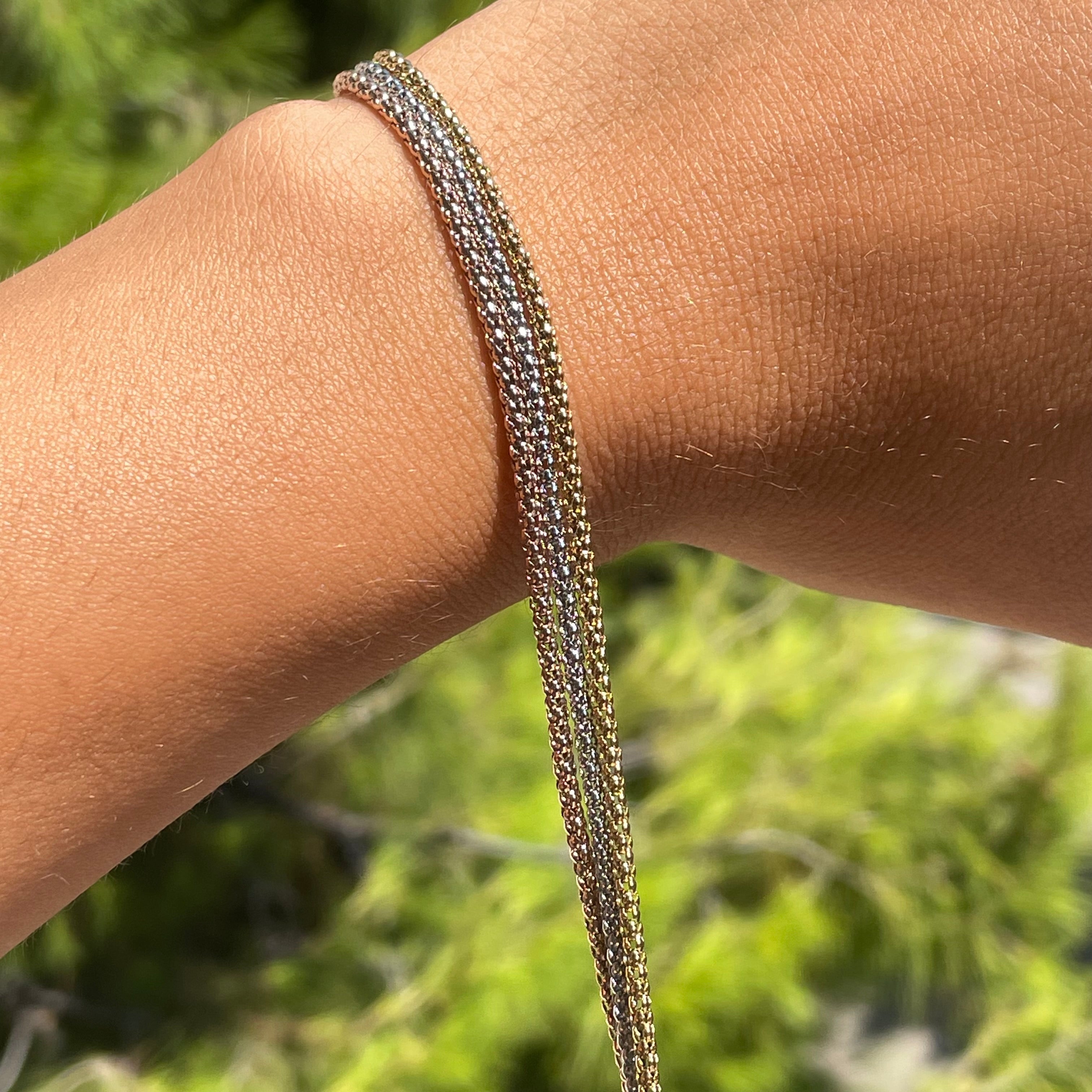 Bracciale tre ori