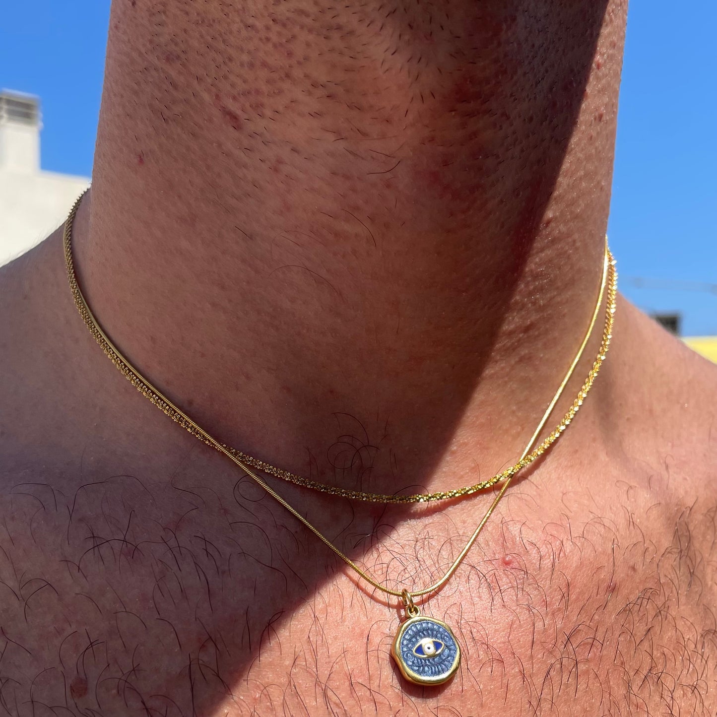 Collana filo semplice in 2 colori