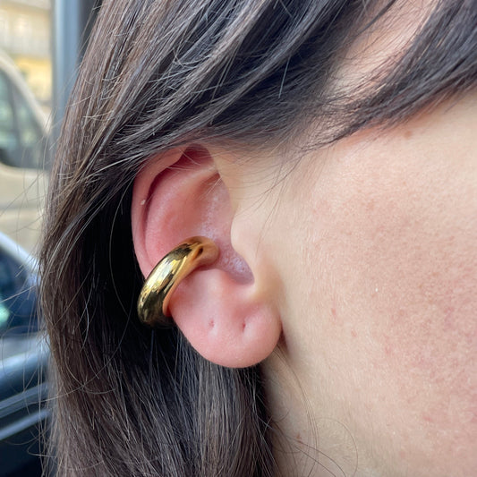 Ear cuff liscio medio in 2 colori