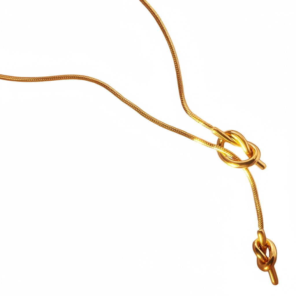 Collana nodo lungo