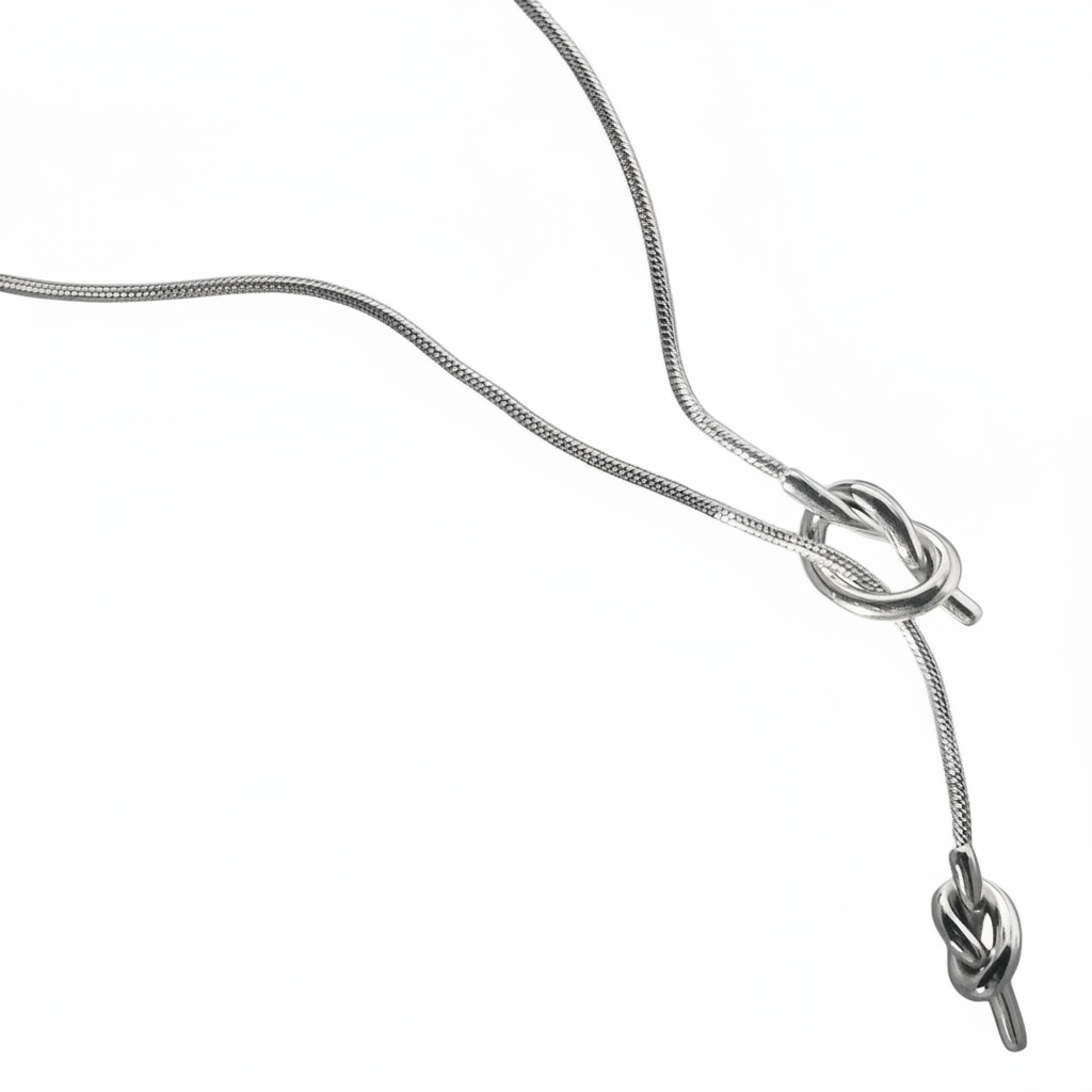 Collana nodo lungo