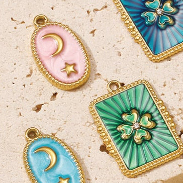 Charm Quadrifoglio verde