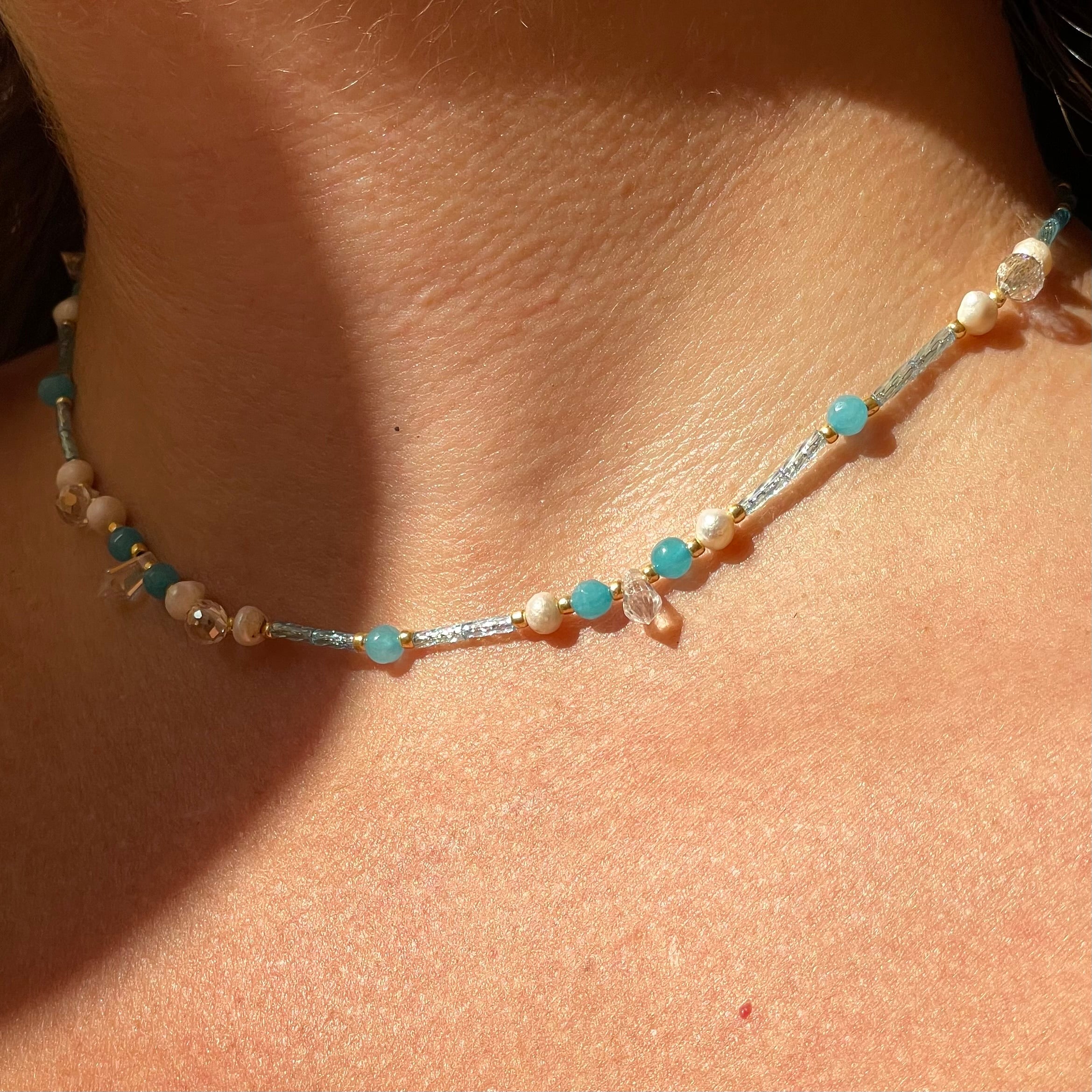 Collana Cristallina in 2 colori