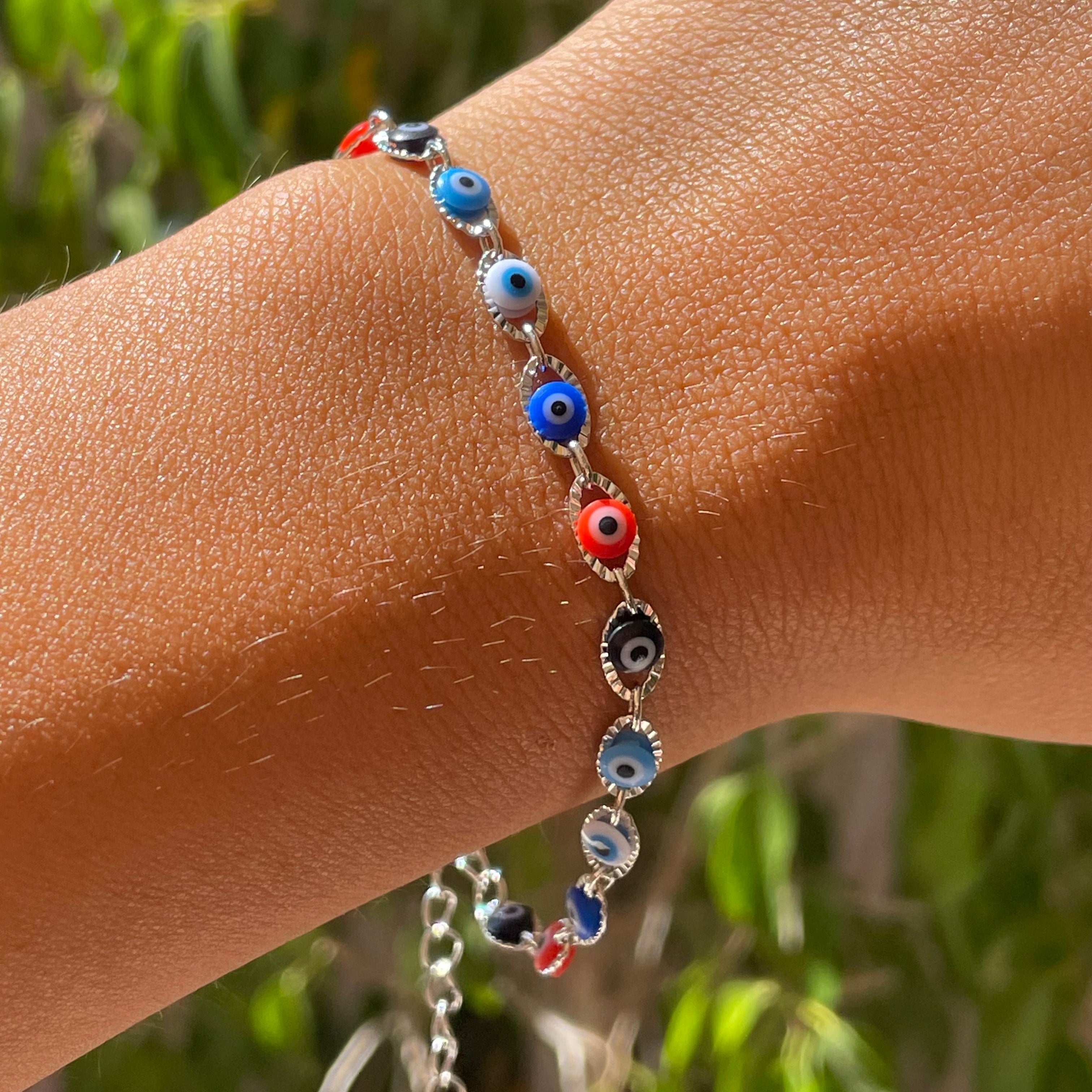 Bracciale con occhio di Allah in 9 colori