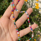 Collana con perle e perline colorate