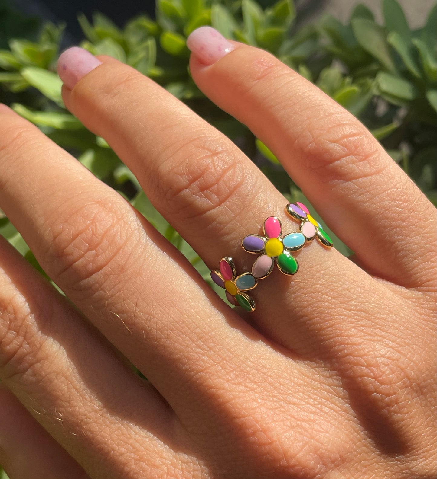 Anello margherite in 2 colori