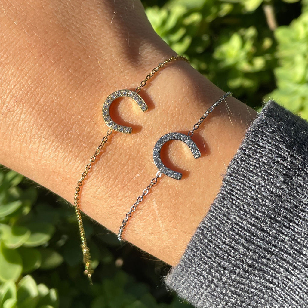 Bracciale ferro di cavallo in 2 colori