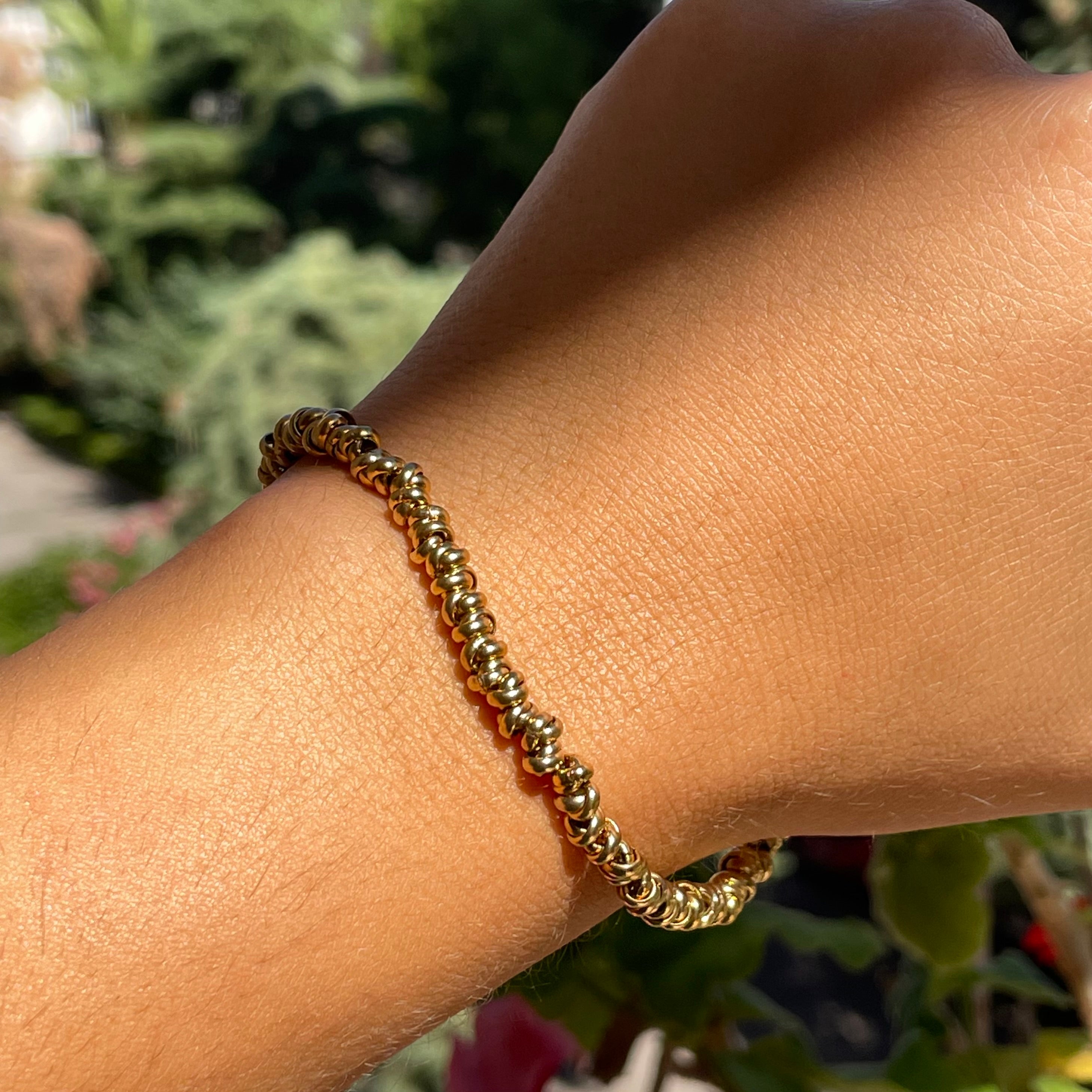 Bracciale dischetti in 3 colori