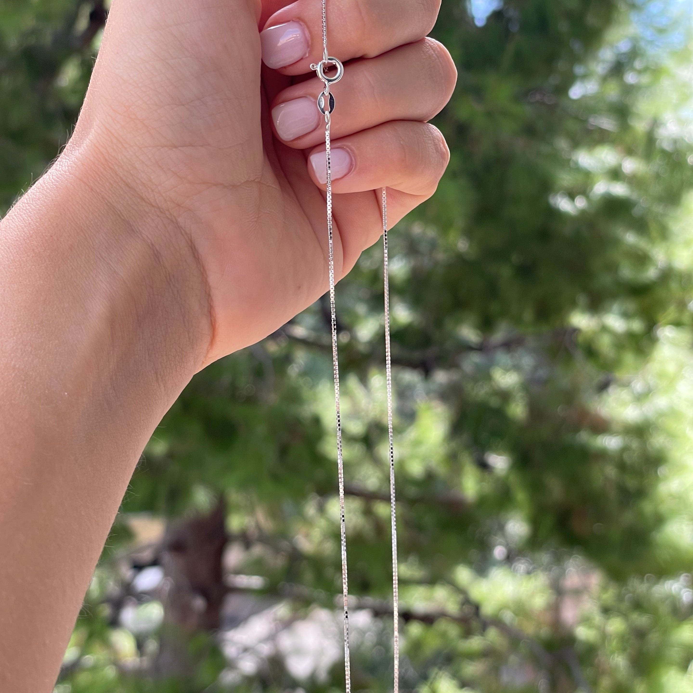 Collana filo in argento 925