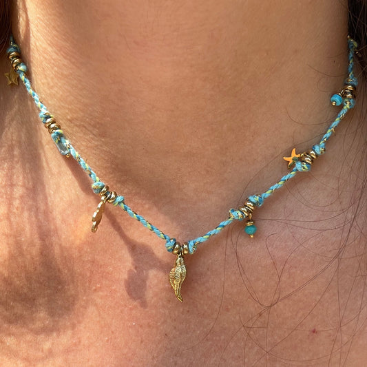 Collana conchiglia di luce in 4 colori